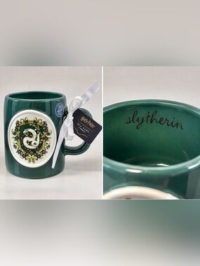 Rae Dunn Harry Potter Slytherin 25 Years of Magic Mug NWT